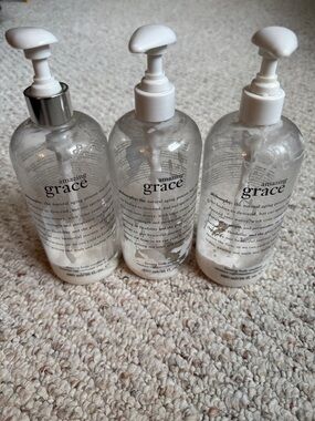 Philosophy Amazing Grace lotion Bottles - Pumps (3) almost empty